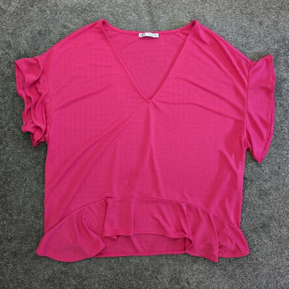 Zara Pink Short Sleeve Top